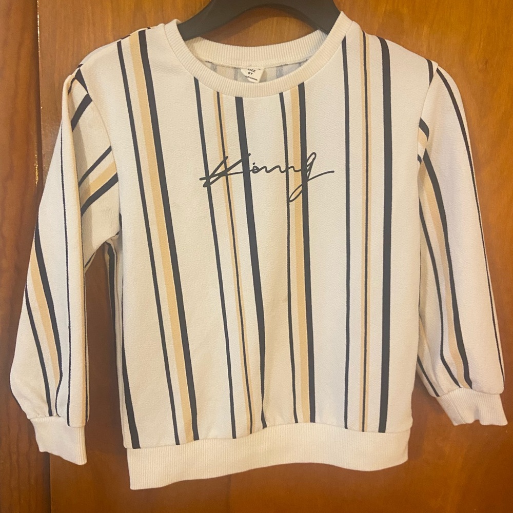 Carter Kids Striped Top with Signature Design “ Young”